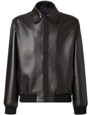 Fendi Leather Jackets - Black