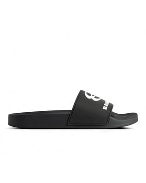 Balenciaga Pool Slide Rubber Sandals Shoes - White