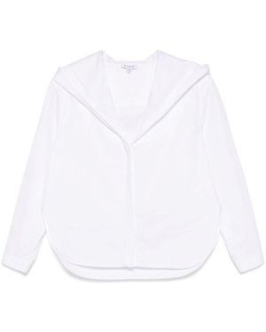 Alaïa Alaã¯A Poplin Hooded Shirt - White