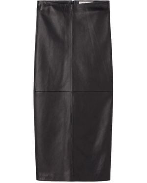 Rohe Leather Pencil Skirt - Black