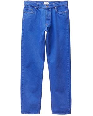 Versace Regular Waist Coloured Denim Jeans - Blue