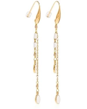 Isabel Marant Casablanca Pendant Earrings With Tassels - White