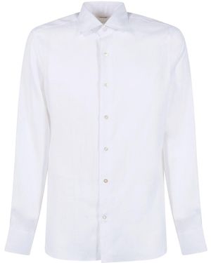 Borriello Linen Long-slevee Shirt - White