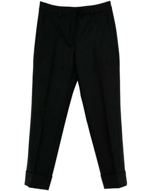 Incotex Tapered Wool Pants - Black