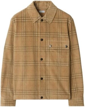 Burberry Check Corduroy Overshirt - Brown