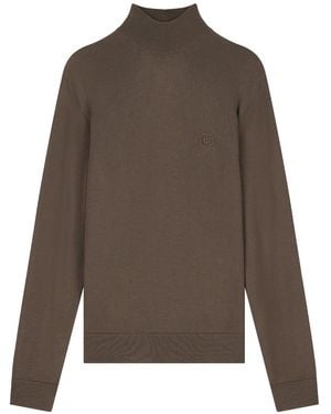 Giorgio Armani Maglione Slim - Marrone