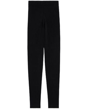 Balenciaga Sporty Viscose Knit Techwear Leggings - Black
