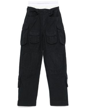 Alexander Wang Pre-Styled Brief Waistband Cargo Trousers - Blue