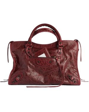 Balenciaga Arena Le City Medium Leather Bag - Purple