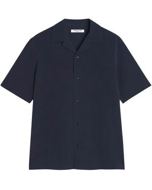 Maison Kitsuné Seersucker Resort Shirt - Blue