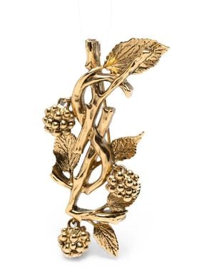 Saint Laurent Broche Mures - Metallic