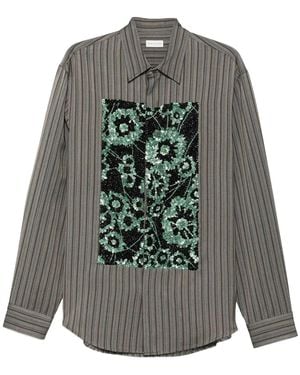 Dries Van Noten Caper Emb Shirt - Grey