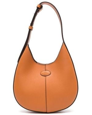 Tod's Borsa Hobo Con Patch Logo - Orange
