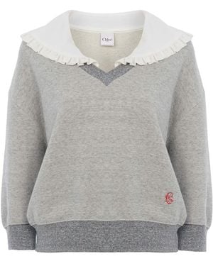 Chloé Collar Jumper - Grey