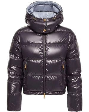 Moncler Short Nylon Niveole Puffer - Gray