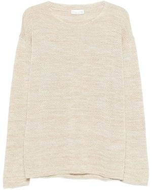 Roberto Collina Roundneck Jumper - Natural