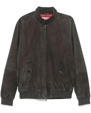 Baracuta G9 Harrington Suede Jacket - Grey