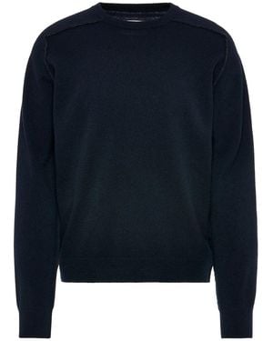 Maison Margiela Crew Neck Sweater - Blue