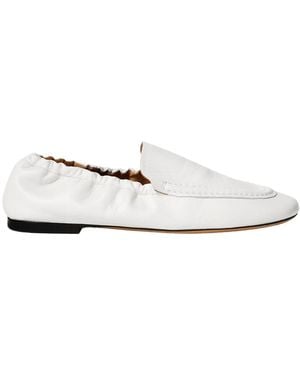 Odissi Juno Nappa Leather Loafers - White