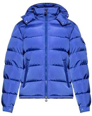 Moncler Maya Hooded Short Down Jacket - Blue