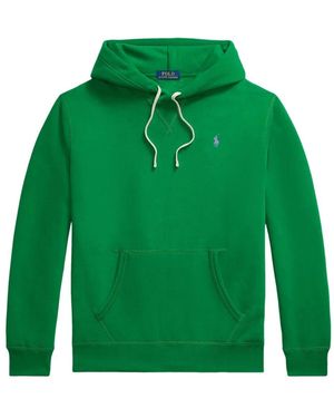 Polo Ralph Lauren The Rl Cotton-blend Fleece Hoodie - Green