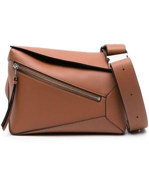 Loewe Puzzle Small Crossbody Bag - Brown