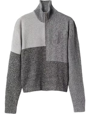 Jacquemus The Orlando Trucker With Turtleneck And Zip - Grey