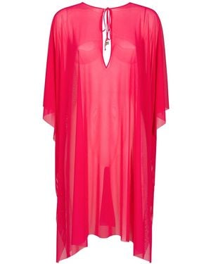 Fisico Semi-Transparent Kaftan - Pink