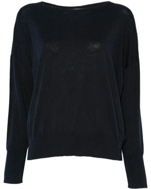 Zanone Fine-Knit Top - Black