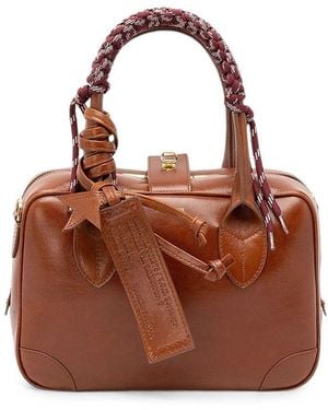 Golden Goose Life Bag With Shoulder Strap And Cord Detail - Brown