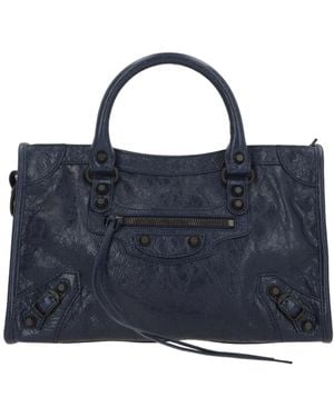 Balenciaga Le City Medium Bag - Blue