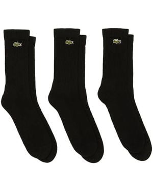 Jacquemus Logo-Embroidered Socks (Pack Of Three) - Black