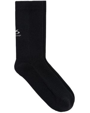 Balenciaga Techwear Technical Socks In Technical Knit - Black