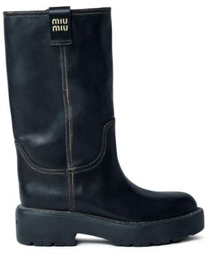 Miu Miu Ankle Boots - Blue