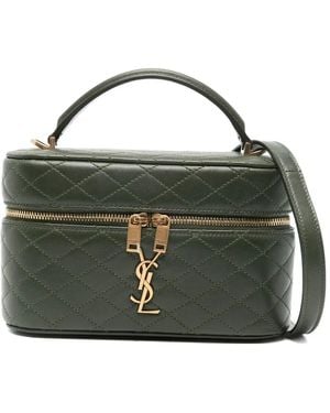 Saint Laurent Lambskin Gaby Vanity Bag - Green