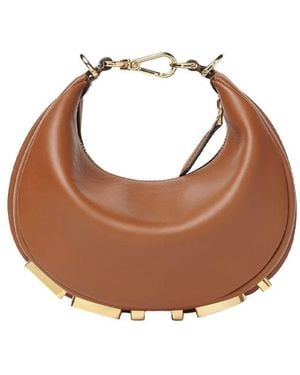 Fendi Graphy Mini Hobo Bag - Brown