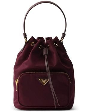 Prada Duet Bucket Bag - Red