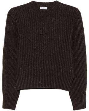 Brunello Cucinelli Jumper Sparkling & Dazzling - Black