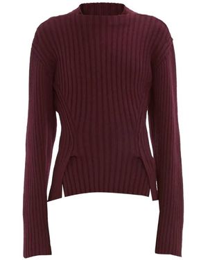 Victoria Beckham Ribbed Jumper - Purple