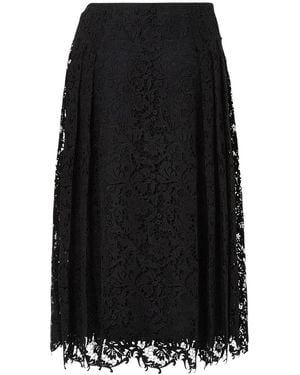 Fendi Lace Macramé Skirt - Black
