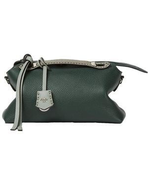 Fendi Borsa By The Way Soft Medium With Macro Top Stitching - Green
