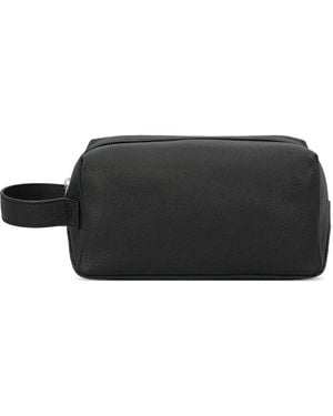 Fendi Lui Leather Wash Bag - Black