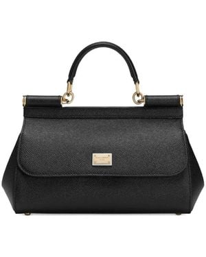 Dolce & Gabbana Medium Sicily Handbag - Black