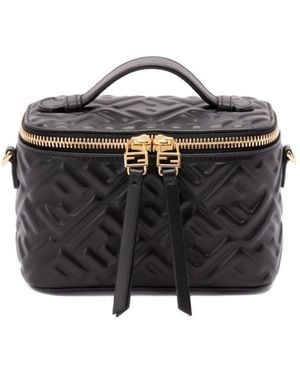 Fendi Leather Vanity Case - Black