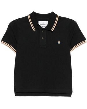 Vivienne Westwood Polo Mini Classic With Orb Embroidery - Black