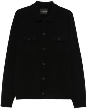 Roberto Collina Wool Cardigan - Black