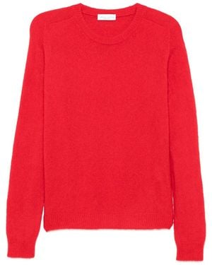 Roberto Collina Long Sleeve Crew Neck Pullover - Red