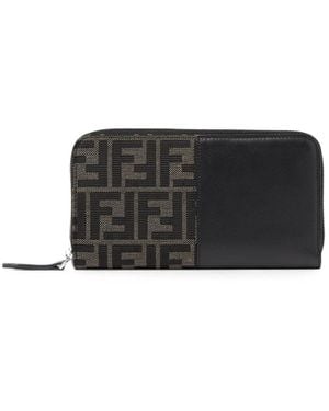Fendi Zip Around Wallet Grace - Black