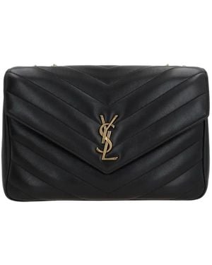 Saint Laurent Loulou Large Bag - Black