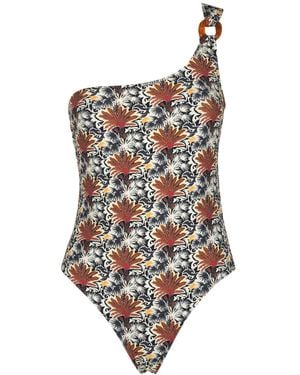 Anjuna One-Shoulder One-Piece Swimsuit - White